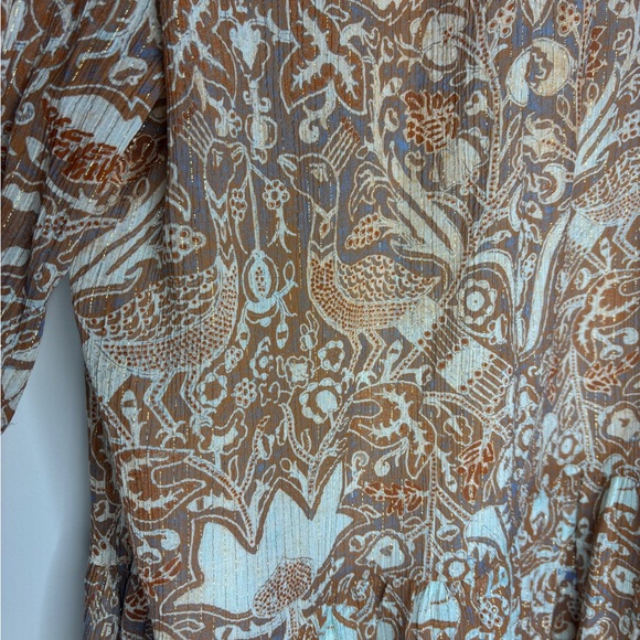 Ulla Johnson Maja Feldspar Paisley Chiffon Minidress Size 6 Long Sleeve EUC - Picture 11 of 16